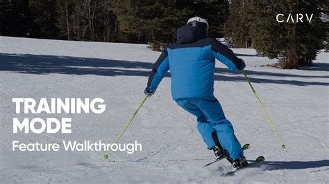 CARV TRAINING MODE  Interactive skiing drills to help you improve